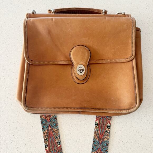 Coach F09927 WILLIS British Tan Leather Satchel Detachable Shoulder Strap *Read - Picture 1 of 9